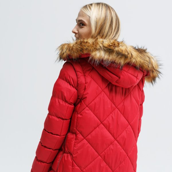 <strong>feewear jachetă de iarnă anko</strong> <span>geci de iarnă rosu fw39kud30001</span> culoare Roșu (FW39KUD30001) - Femei, Geci de iarnă, Îmbrăcăminte