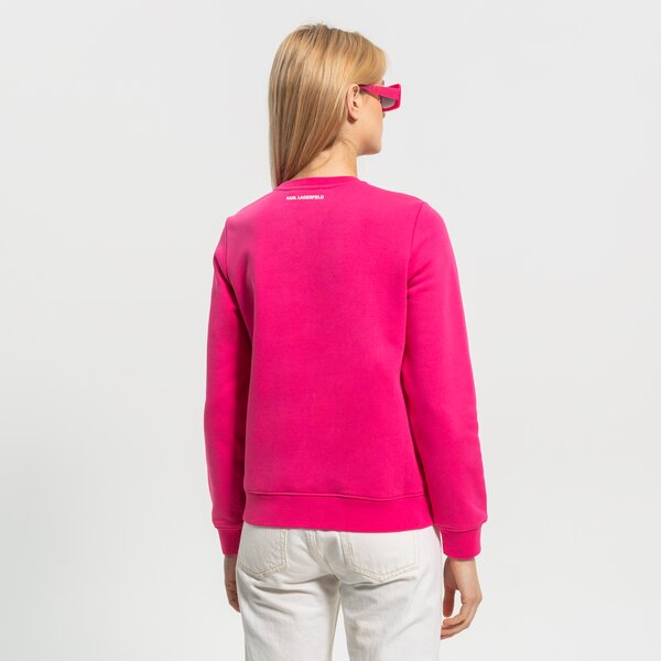 <strong>karl lagerfeld bluză jelly mini karl logo sweat</strong> <span>bluze roz 221w1800554fuchsia</span> culoare Roz (221W1800554FUCHSIA) - Bluze, Femei, Îmbrăcăminte