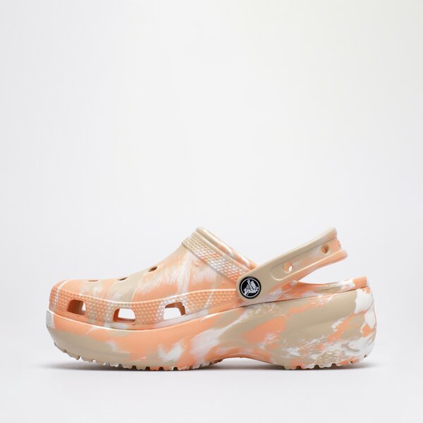 <strong>crocs classic platform marbled clogw</strong> <span>sandale portocaliu 2071762zm</span> culoare Portocaliu (2071762ZM) - Femei, Încălțăminte, Sandale