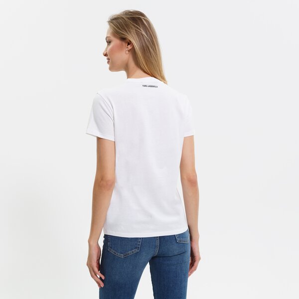 <strong>karl lagerfeld tricou jelly karl logo tshirt</strong> <span>tricouri alb 221w1702100white</span> culoare Alb (221W1702100WHITE) - Femei, Îmbrăcăminte, Tricouri